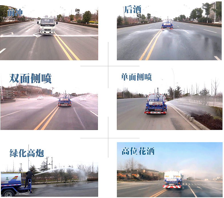 灑水車側(cè)噴效果圖